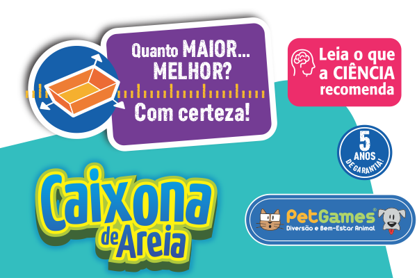 Caixona de Areia Pet Games - A maior, mais Técnica e Funcional